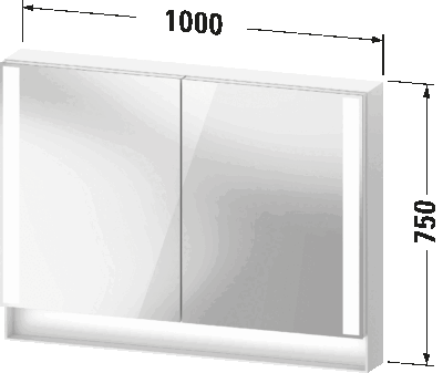 Qatego Зеркальный шкаф 5