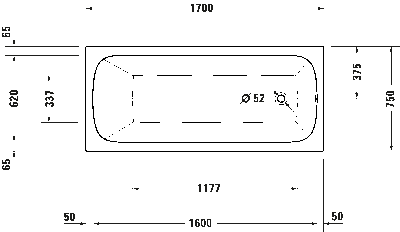 Qatego Встроенная ванна 4