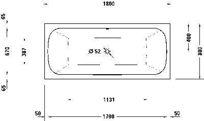 Qatego Встроенная ванна 4
