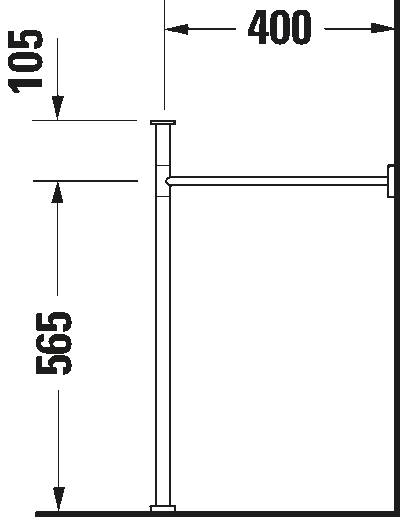 Scola Металлическая консоль для универсальных раковин # 068460 и 068560 6