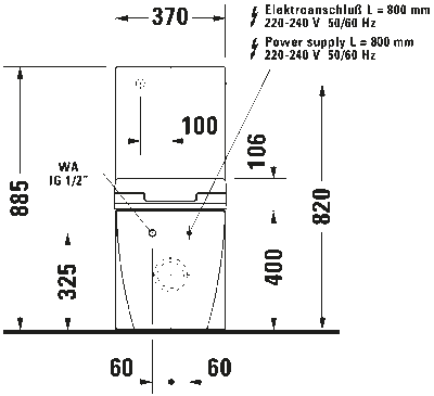 Сиденье для унитаза с душем SensoWash Slim 28
