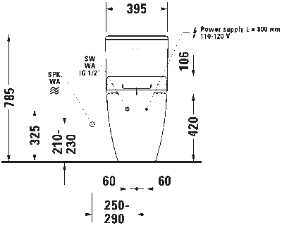 Сиденье для унитаза с душем SensoWash Slim 34