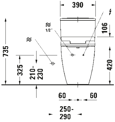 Сиденье для унитаза с душем SensoWash Slim 38