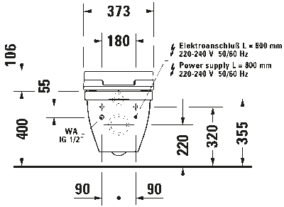 Сиденье для унитаза с душем SensoWash Slim 41