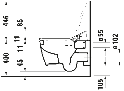 Сиденье для унитаза с душем SensoWash Slim 43