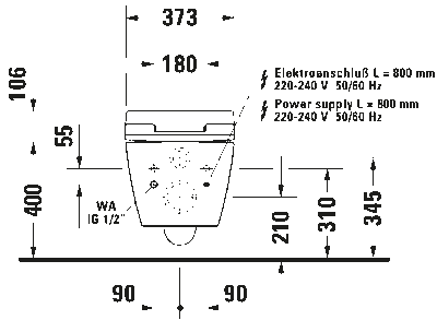 Сиденье для унитаза с душем SensoWash Slim 47