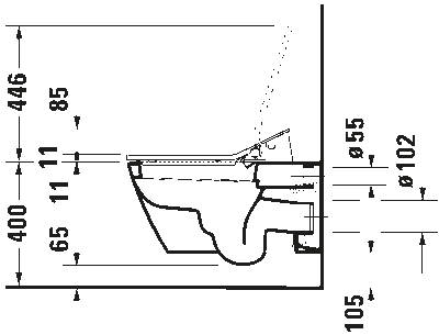 Сиденье для унитаза с душем SensoWash Slim 50