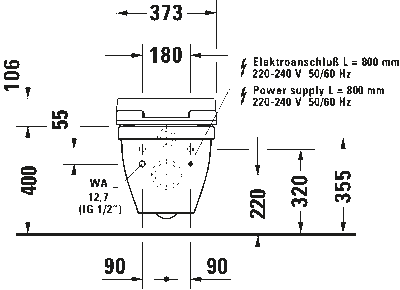 Сиденье для унитаза с душем SensoWash Slim 66