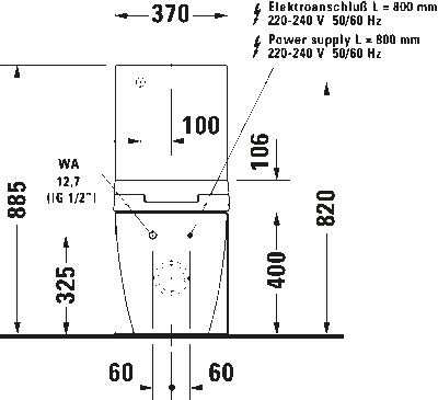 Сиденье для унитаза с душем SensoWash Slim 67