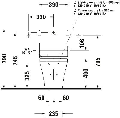 Сиденье для унитаза с душем SensoWash Slim 22