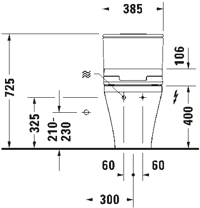 Сиденье для унитаза с душем SensoWash Slim 25