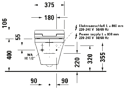 Сиденье для унитаза с душем SensoWash Slim 31
