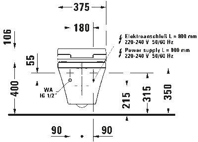 Сиденье для унитаза с душем SensoWash Slim 34
