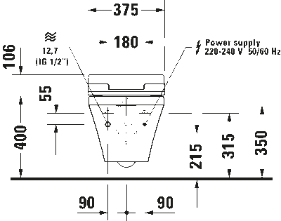 Сиденье для унитаза с душем SensoWash Slim 40
