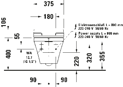 Сиденье для унитаза с душем SensoWash Slim 41