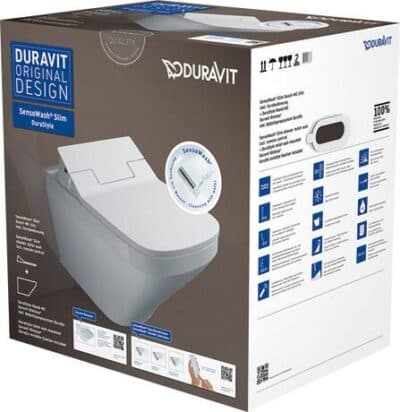 Duravit Готовый комплект унитаз-биде  состоит из: Сиденье для унитаза-биде SensoWash® Slim #611200 00230 4300 и чаши  Du 5
