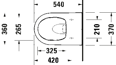 Soleil by Starck Настенный унитаз HygieneFlush 8