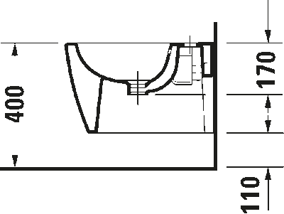 Soleil by Starck Биде подвесное с переливом 4