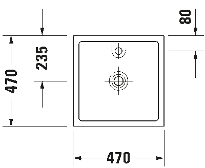 Starck 1 Раковина шлифованный вариант 3