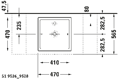 Starck 1 Раковина шлифованный вариант 4