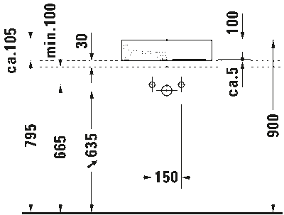 Starck 1 Раковина шлифованный вариант 6