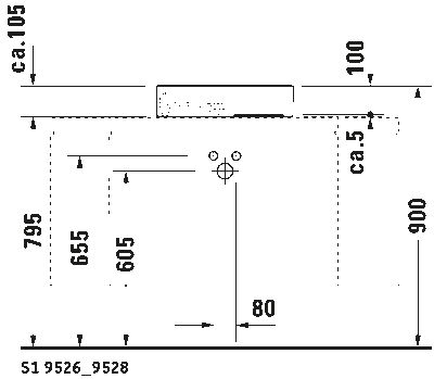 Starck 1 Раковина шлифованный вариант 7