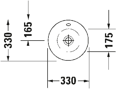 Starck 1 Раковина с переливом 3