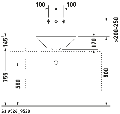 Starck 1 Раковина шлифованный вариант 9