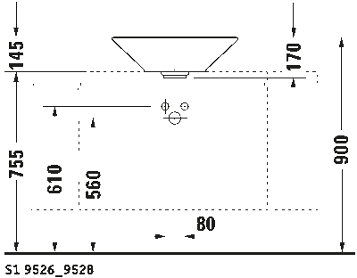 Starck 1 Раковина шлифованный вариант 11