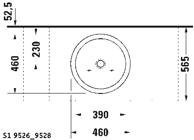 Starck 1 Раковина шлифованный вариант 4