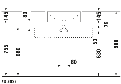 Starck 1 Раковина шлифованный вариант 7