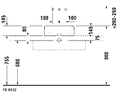Starck 1 Раковина шлифованный вариант 8