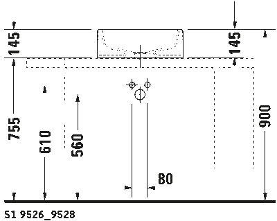 Starck 1 Раковина шлифованный вариант 9
