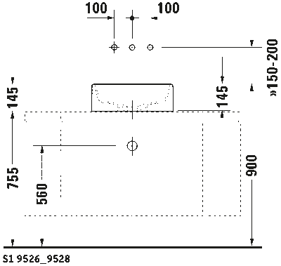 Starck 1 Раковина шлифованный вариант 10