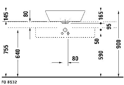 Starck 1 Раковина шлифованный вариант 7