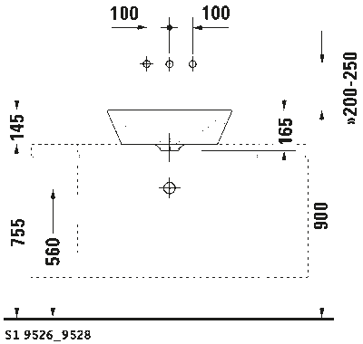 Starck 1 Раковина шлифованный вариант 8