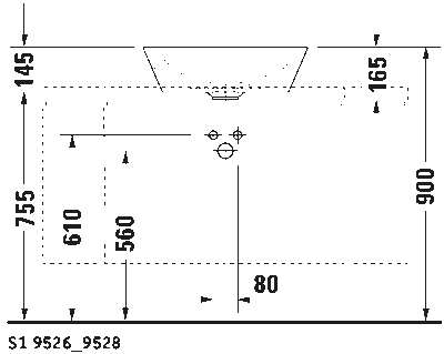 Starck 1 Раковина шлифованный вариант 10