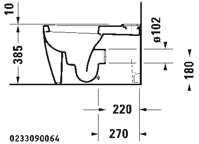 Starck 1 Унитаз комбинированный (не вкл. бачок) 12