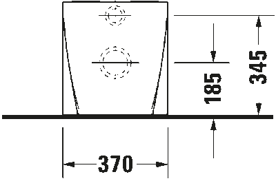 Starck 2 Унитаз напольный пристенный вариант 9