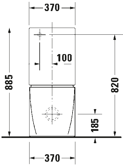 Starck 2 Унитаз комбинированный (не вкл. бачок) 12