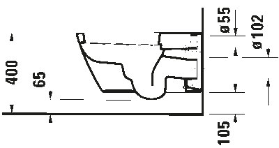 Starck 2 Унитаз подвесной для SensoWash с вертикальным смывом только в сочетании  SensoWash включая компоненты дл SensoW 12