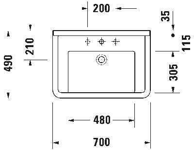 Starck 3 Умывальник 4