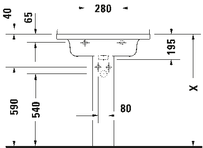Starck 3 Умывальник 5