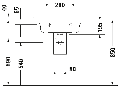 Starck 3 Умывальник 6