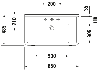 Starck 3 Умывальник 6