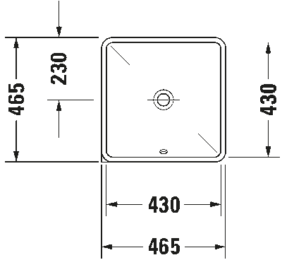 Starck 3 Умывальник встраиваемый 3