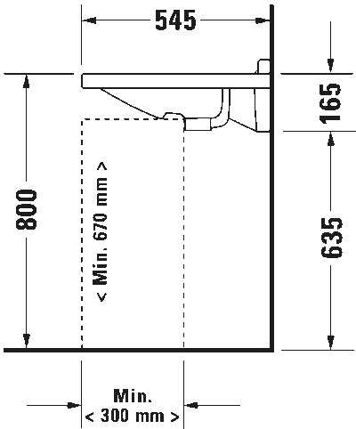 Starck 3 Умывальник Vital 6