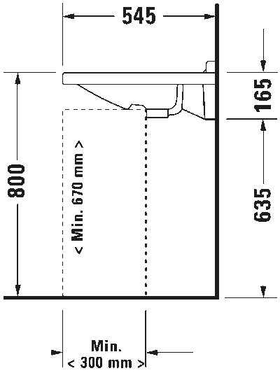 Starck 3 Умывальник Vital 3