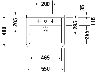 Starck 3 Умывальник 3
