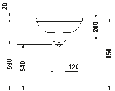 Starck 3 Умывальник 4